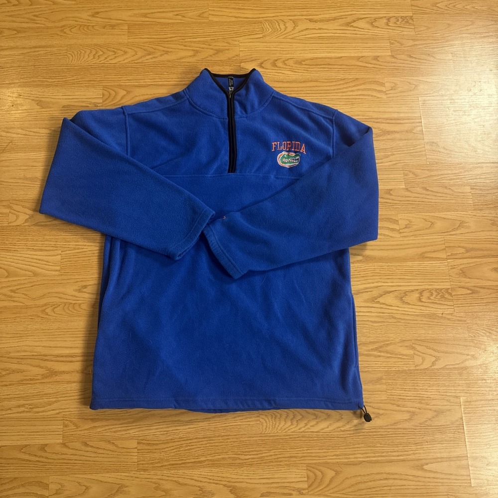 Vintage Florida Gators Sweatshirt STARTER Fleece Quarter Zip Men's Size Large